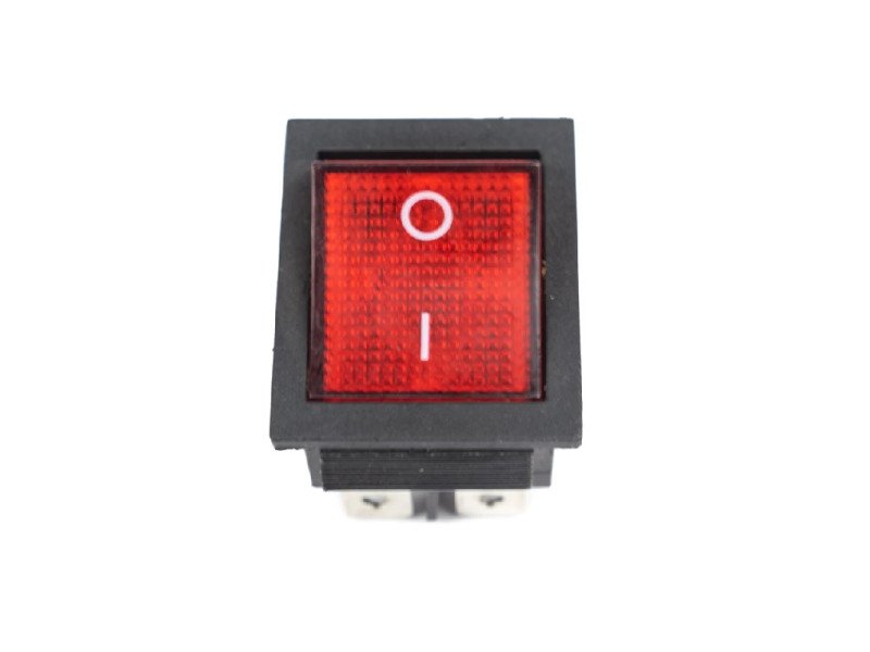 High voltage KCD4 Red 250V 16A DPST ON-OFF 4 Pin Rocker Switch
