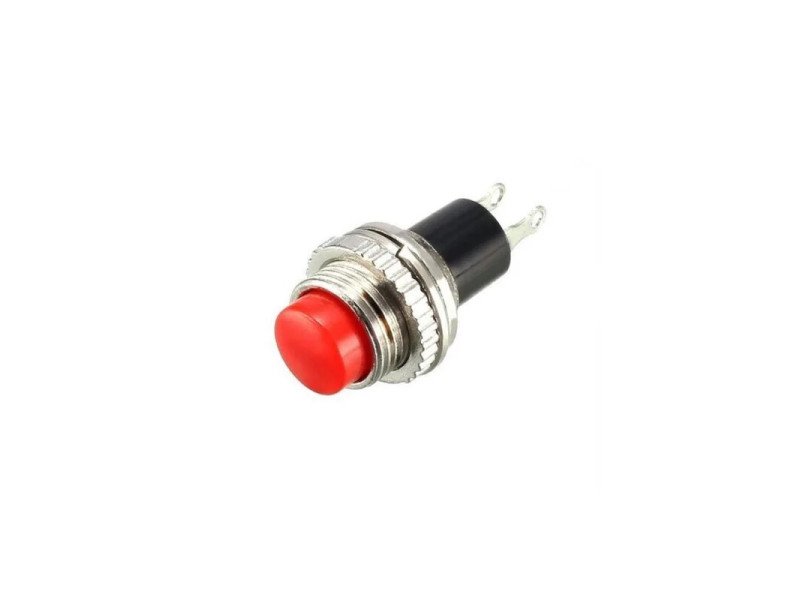 Red DS-314 10MM Lock- Free Momentary Self- Reset Small Push Button Switch (Pack of 2)
