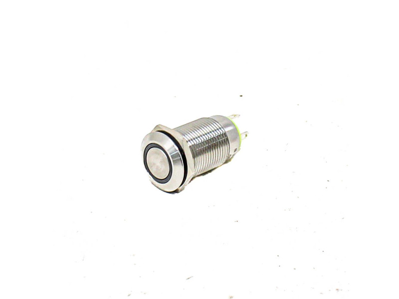 YELLOW 12 mm 220 V LATCHING Metal Switch