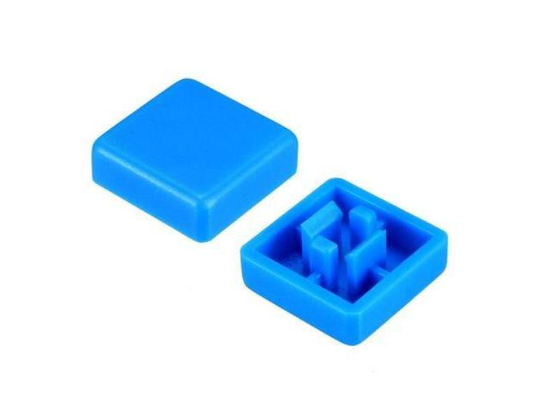 12x12x7.3MM Cap for Square tactile Switch Blue (Pack of 5)