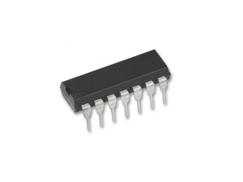MCP3204 12-Bit 4-Channel A/D Converter with SPI Interface IC DIP-14 Package