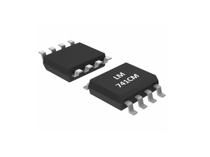 LM741CM SOIC-Narrow-8 General Purpose Operational Amplifier (Pack of 3 ICs)