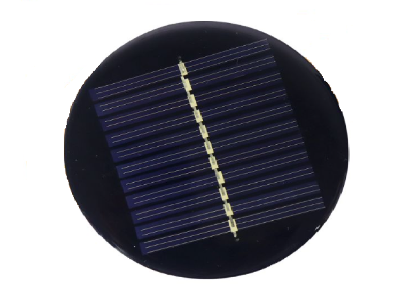 80mm diameter 6V 80mAh Circle shape polycrystalline mini epoxy solar panel