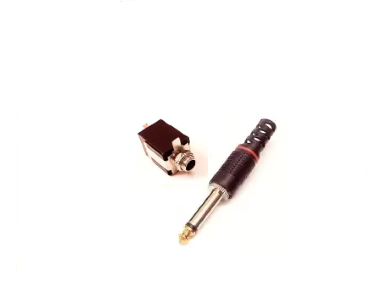 6.35mm MONO Jack Female Socket 6.3 Metal Male Audio Jack 2 Pair Male / Female 6.3 Jack pin Connector