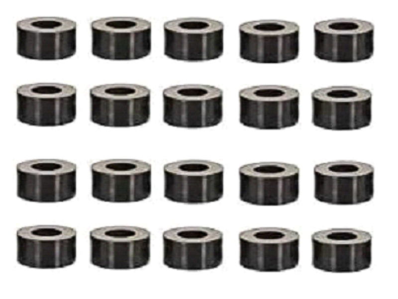 ABS Round Spacer Washer Plastic Standoff for 3D Printer TV Wall Mounting Electrical Outlet, Black Outer-Dia 8mm Inner-Dia 5mm Height 4.6mm (Pack of 20)
