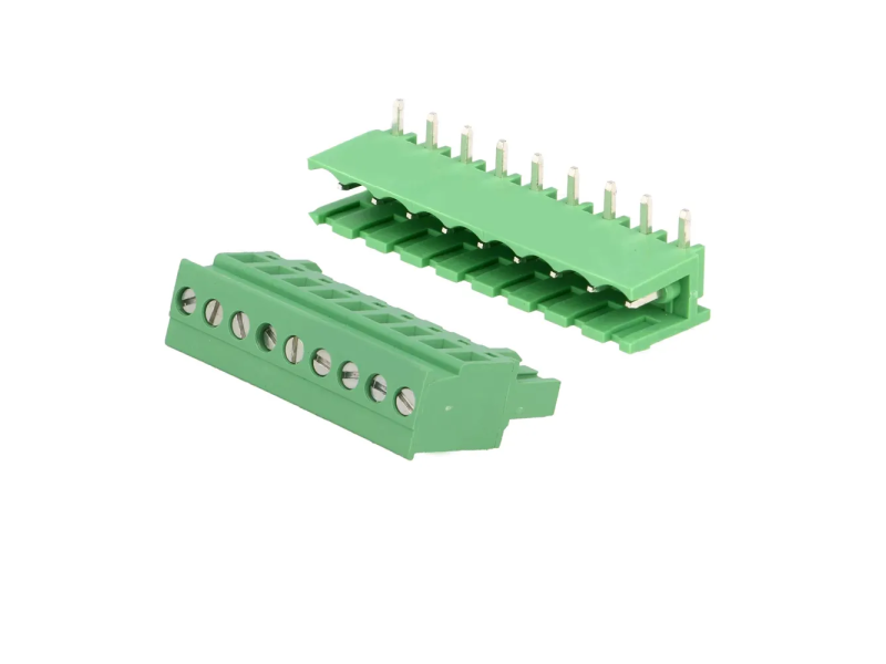 XY2500 / ZB2500 - 9 pin Male & Female Pluggable Terminal Connector Right Angle Pitch 5.08mm (Pack Of 2)