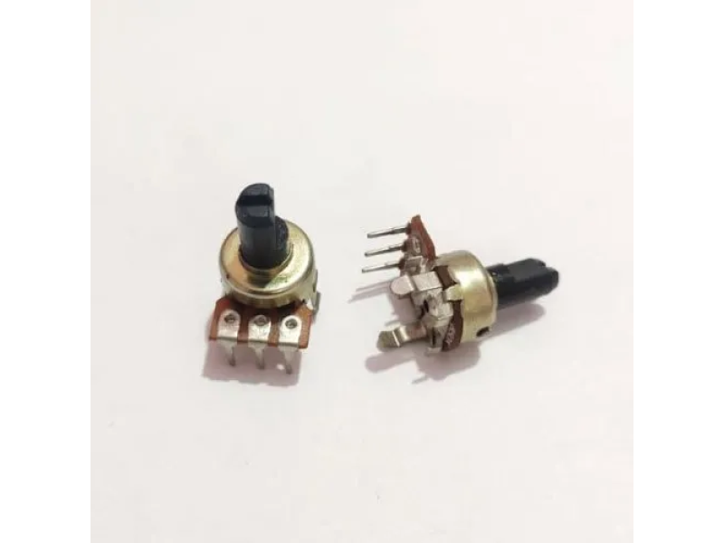 50K Ohm  Rotatory Potentiometer Tone Control 3 Pin 6mm Plastic D Type Shaft (Pack Of 2)
