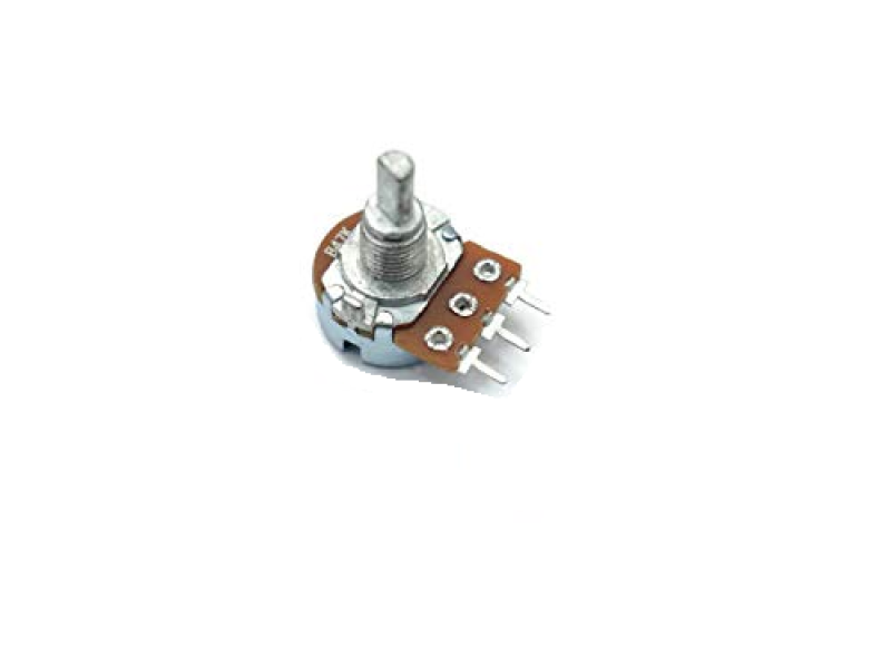 22K Ohm Rotatory Potentiometer Tone Control 3Pin 6mm Metal  Round Shaft (Pack of 2)