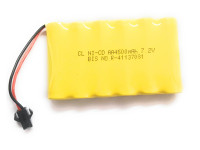 Ni-Cd 4500mAh 7.2v AA Cell Battery Pack with SM Connector