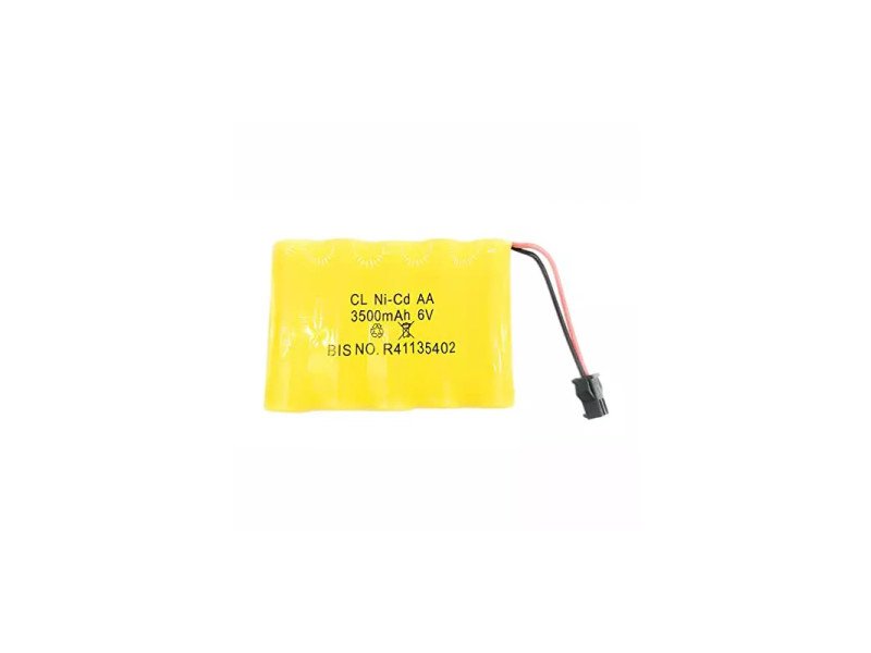 Ni-Cd 3500mAh 6v AA Cell Battery Pack with SM Connector