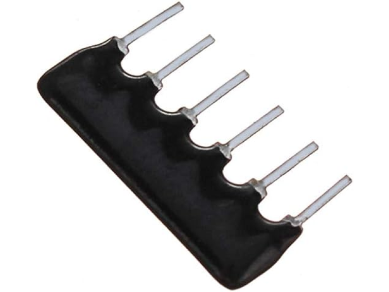 1 Kilo Ohm 1/8W Resistance Network Array 6 Pin (Pack of 2)