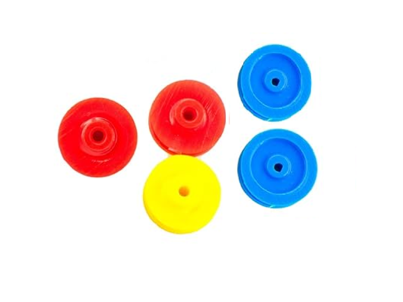 12MM Motor Pulley 2MM Shaft Best For Diy School Projects Multi-Color (Pack of 5)