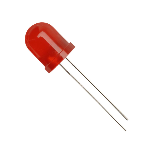 Red LED Diffused 10mm DIP (Pack of 5)