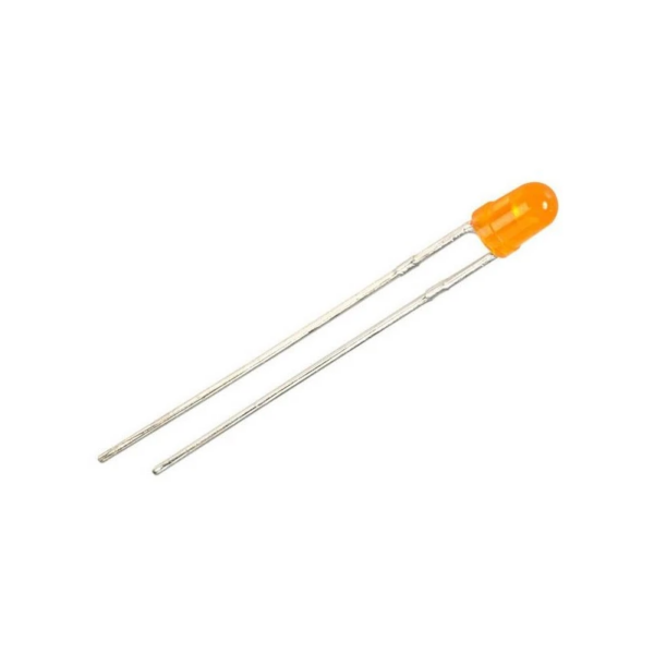 3MM DIP Led Orange Diffused (Pack of 10)