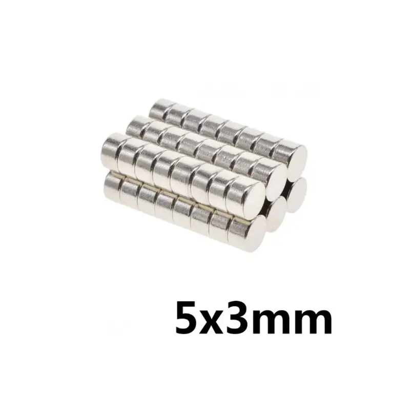 5mm x 3mm (5x3 mm) Neodymium Disc Strong Magnet