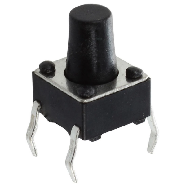 6x6x8mm Tactile Push Button Switch (Pack of 5)