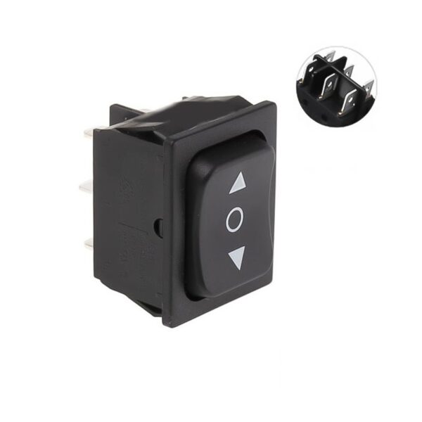 16A 250V AC DPDT ON-OFF-ON Rocker Switch