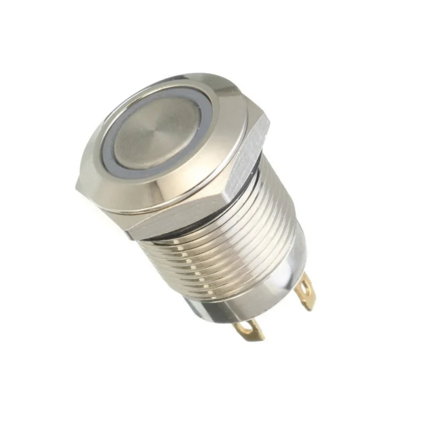 RED 22 mm 220 V LATCHING Metal Switch