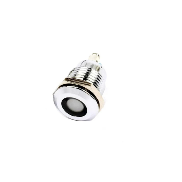 White 3-9V 16mm LED Metal Indicator Light