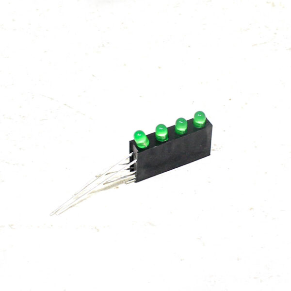 3MM Four Hole Lamp Holder with Green color Light