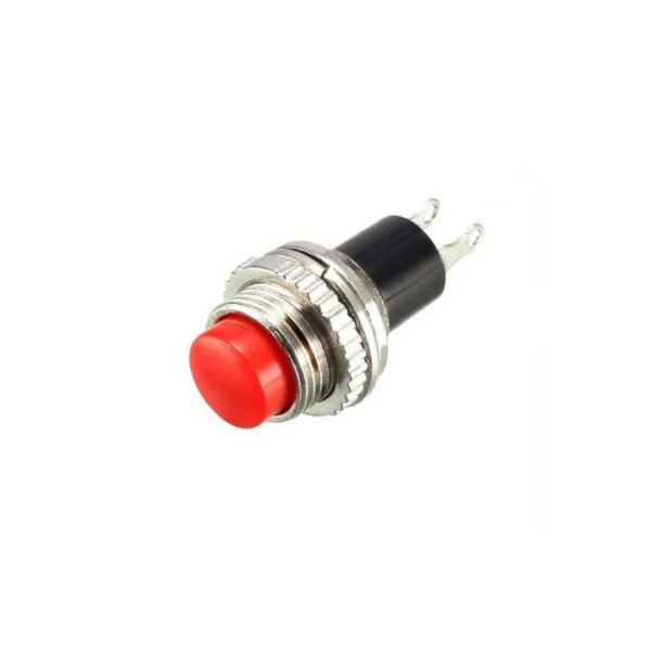 Red DS-314 10MM Lock- Free Momentary Self- Reset Small Push Button Switch (Pack of 2)