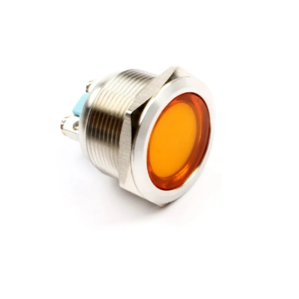 Yellow 3-9V 22mm LED Metal Indicator Light