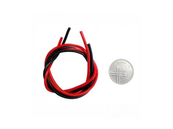 Copper Wire for Crocodile / Battery Clip (Red & Black) 1 Meter