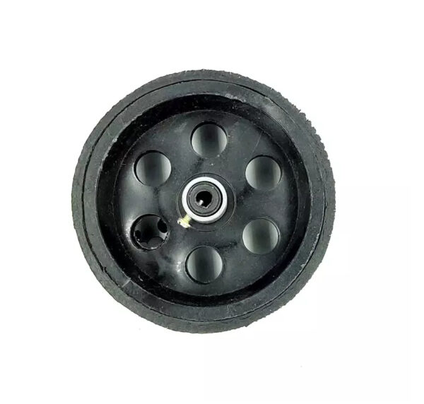 4 Inch Robot Wheel 10cm Dia. x 4.4cm Width Plastic with Metal Pully