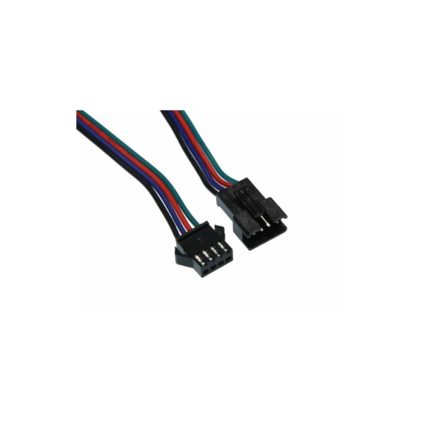 4 PIN JST CONNECTOR MALE & FEMALE WITH 12CM CABLE