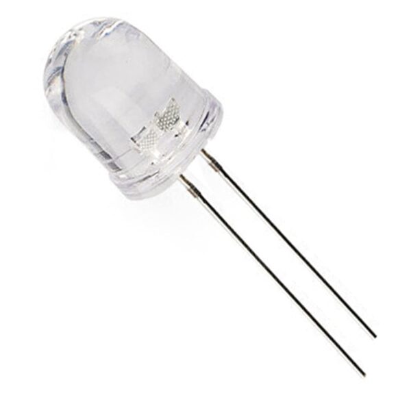 10MM RGB LED Quick Flash Clear Transparent 2 Pin (Pack of 5)