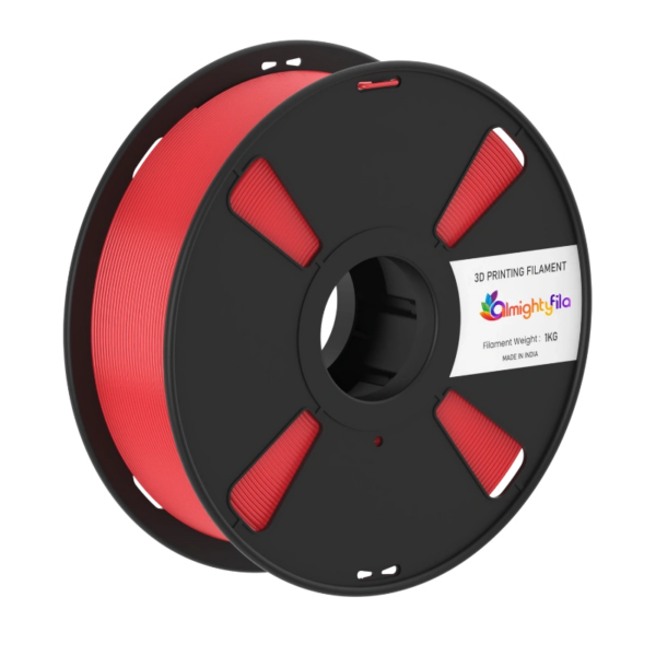 AlmightyFila 3D Printer Filament PLA+ RED 1.75 MM / 1 KG