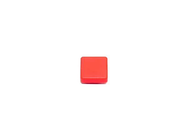 12x12x7.3MM Cap for Square tactile Switch Red (Pack of 5)