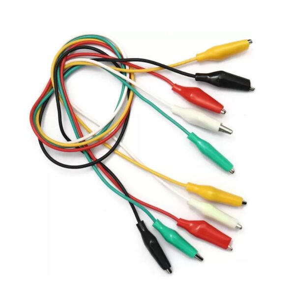 50cm Long Alligator Clips Electrical DIY Test Leads for Micro bit (Pack of 5)