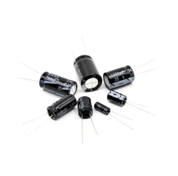 3.3 uF 50V Electrolytic Through Hole Capacitor (Pack of 5)