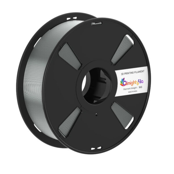 AlmightyFila 3D Printer Filament PLA+ Silver Gray 1.75 MM / 1 KG