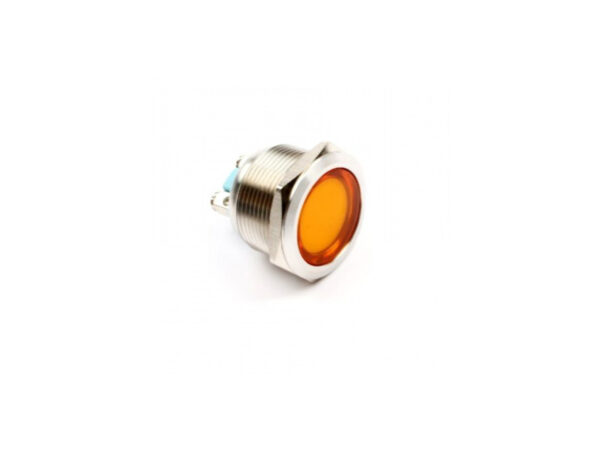 Yellow 12V 16MM LED Metal Indicator Light