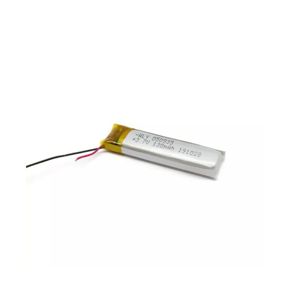 130 mAh 3.7V single cell Rechargeable LiPo Battery