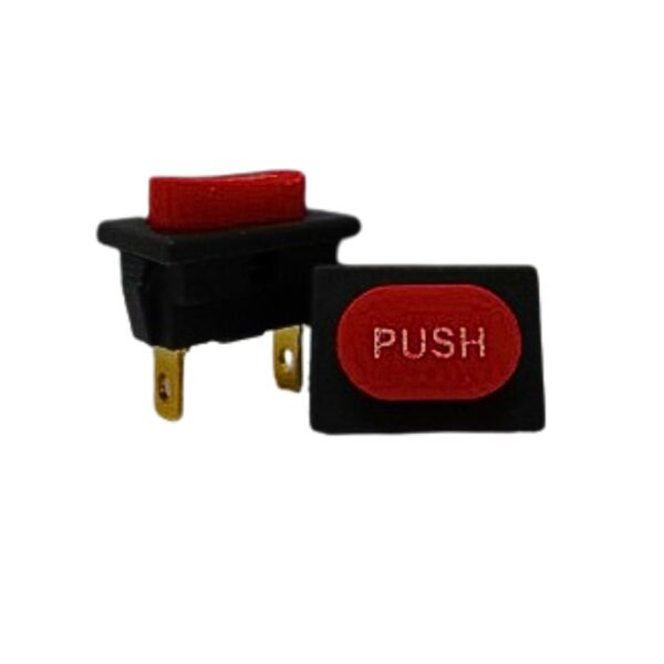 Round Corner Red Push Button Switch (Pack of 5)