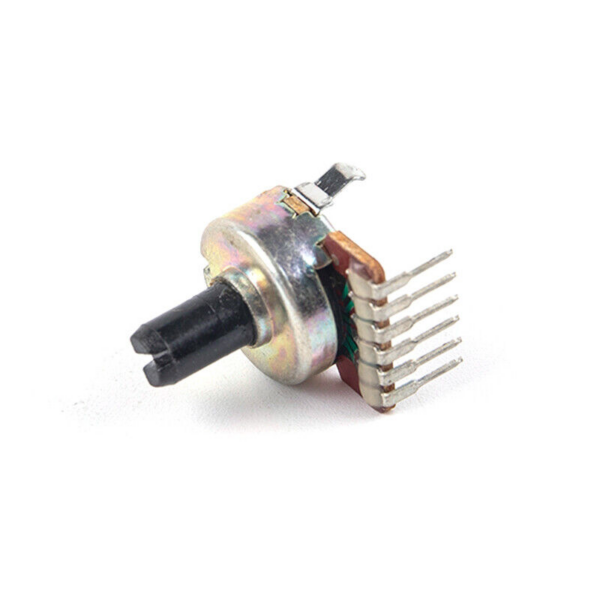 50-100K Ohm Rotary Potentiometer 2-Gang Through Hole 6MM D-Type Shaft (Pack Of 5)