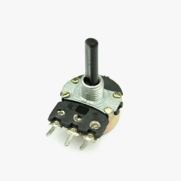 220K Ohm  Rotatory Potentiometer Tone Control 3 Pin 4mm  Plastic D-Type Shaft (Pack Of 2)