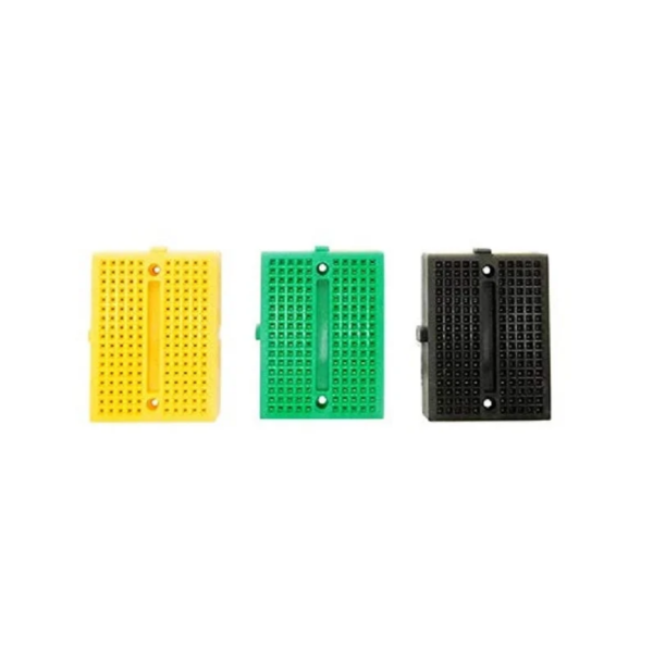 SYB-170 Mini Solderless Breadboard -170 Tie Points (Green, Yellow, Black) 3Pcs