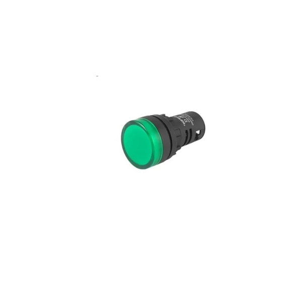 Green AC/DC12V 22mm AD16-22SM LED Signal Indicator Built-in Buzzer