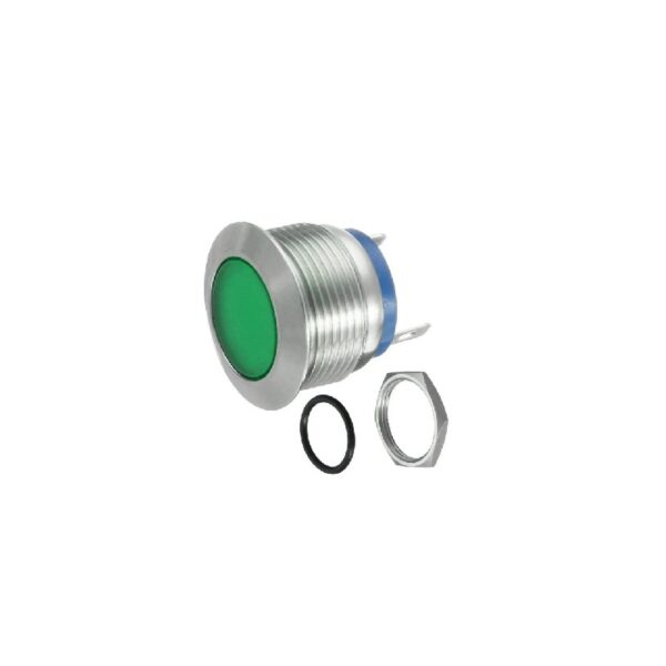 Green 220V 22mm LED Metal Indicator Light