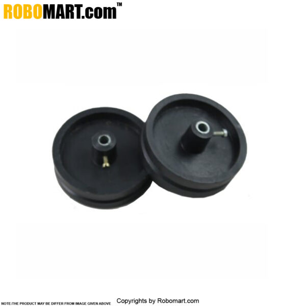 Black Track Wheel Screw Mount (Pack Of 2)