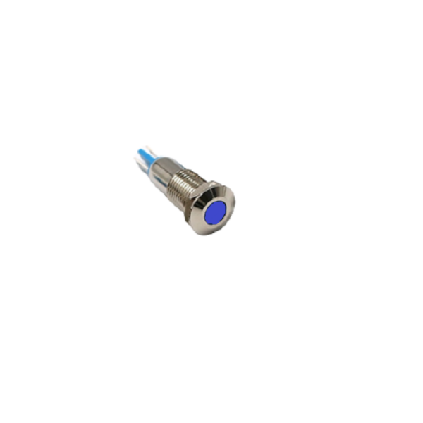 Blue 10-24V 8mm LED Metal Indicator Light