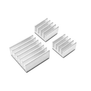 150mm X 60mm X 25mm Aluminum Heatsink For Power Amplifier, LED, Electronics Cooling, 24 Fins, Silver