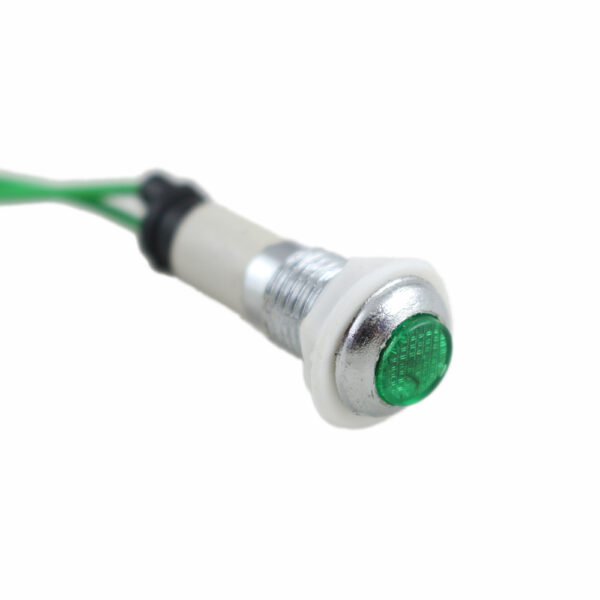 15mm Led Indicator With Plastic Casing Green 2Pcs