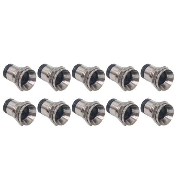 5mm LED Holder Chrome Metal Silver Open (Pack of 5)