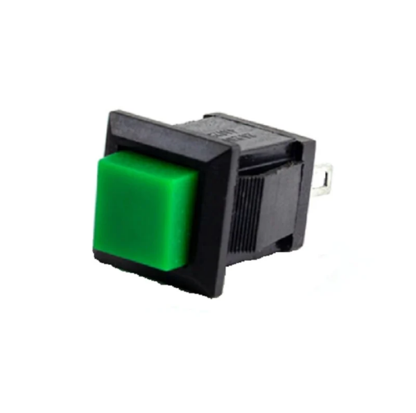 Green DS-429B 10MM 2PIN Self-Reset Square Push Button Switch